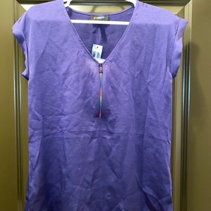 Love Unites Satin Rainbow zipper Gramercy Tee